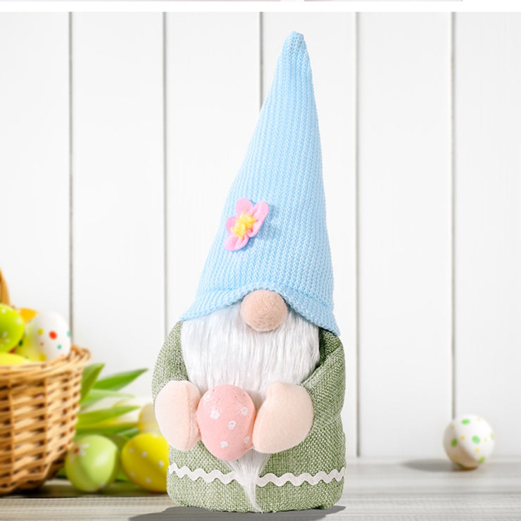 Easter Knitted Hat Faceless Doll