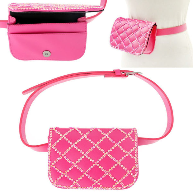 Fuchsia Quilted Belt Bag