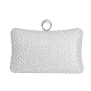 Silver Hardcase Ring Clutch