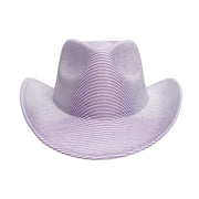 Cowboy Hat Iridescent Striped Lavender Hat