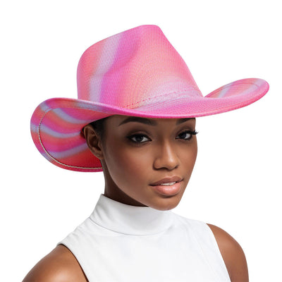 Cowboy Hat Iridescent Fuchsia Fashion Hat