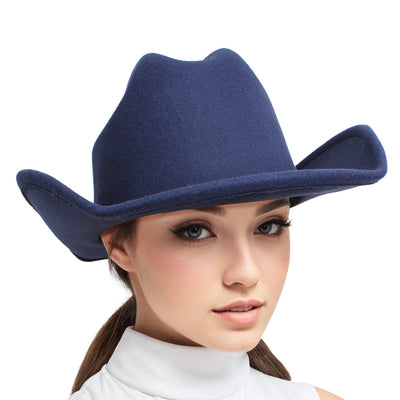 Cowboy Hat Navy Felt Western Fashion Hat