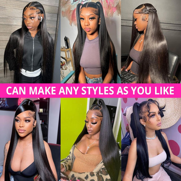 13x6 Lace Frontal Human Hair Wig 13x4 Straight Lace Front Wigs Remy 30 Inch Wigs For Black Women Brazilian Wigs