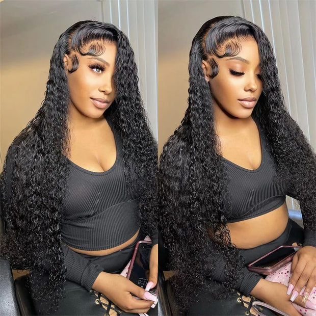 30 40 Inch Deep Wave Wig13x4 13x6 360 HD Transparent Lace Front Hd Wig HD Lace Frontal Curly Brazilian Human Hair Wigs For Women