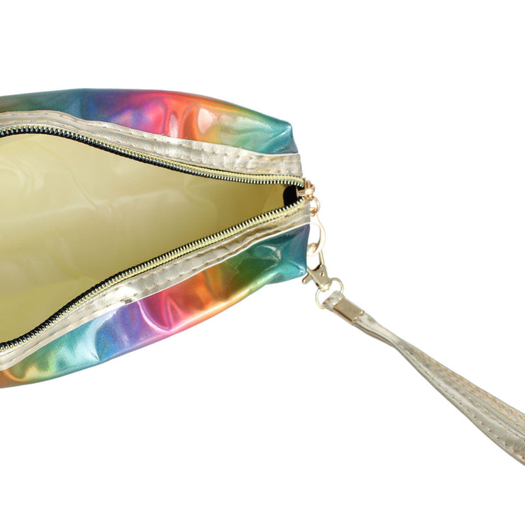 Rainbow Iridescent Rectangle Pouch