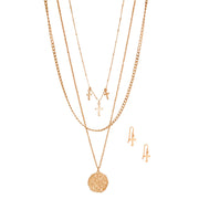 Gold Layered Religious Cross Chain