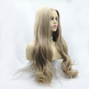 13*3" Lace Front Wigs Synthetic Long Wavy 24" 130% Density