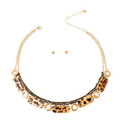 Matte Gold Leopard Link Set