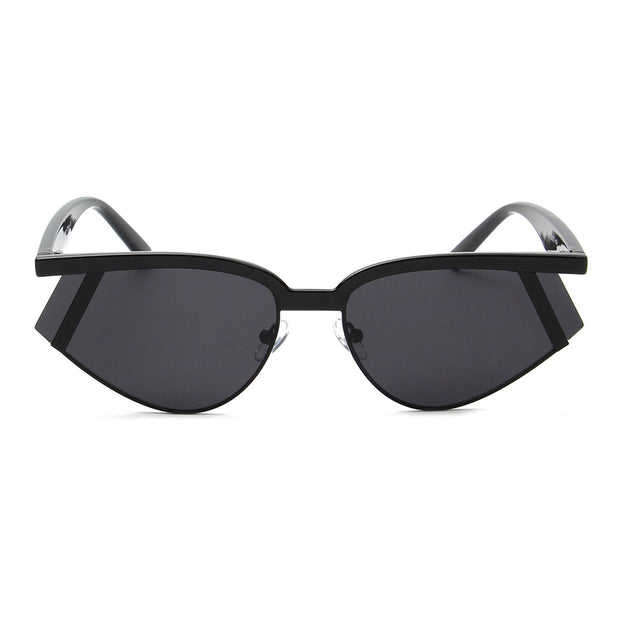 Black Futuristic Rectangle Glasses