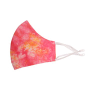 Pink and Yellow Tie Dye Mask