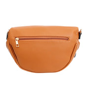 Crossbody Camel Love Zipper Saddle Bag for Women