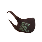 Green Print BLACK LIVES MATTER Mask