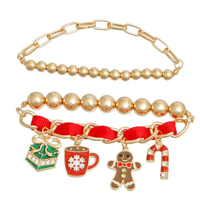 Red Xmas Cocoa Bracelets