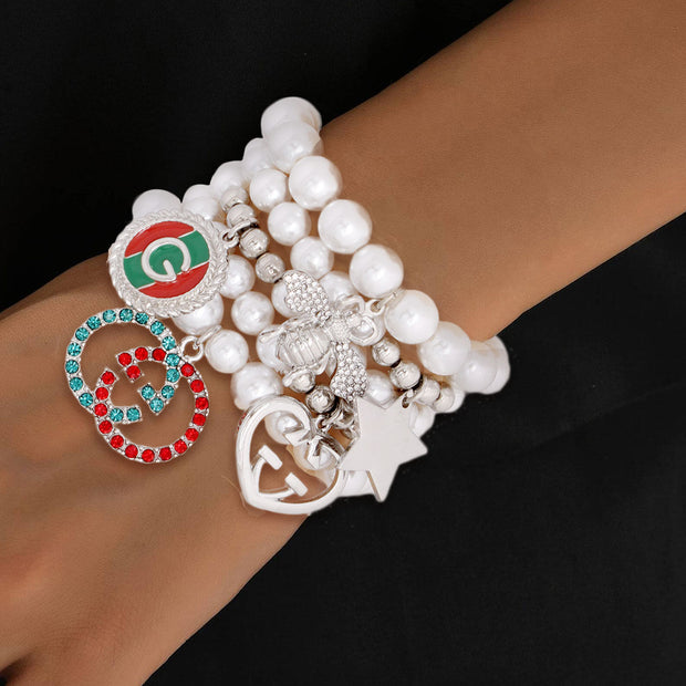 White Luxury-Inspired Bracelets