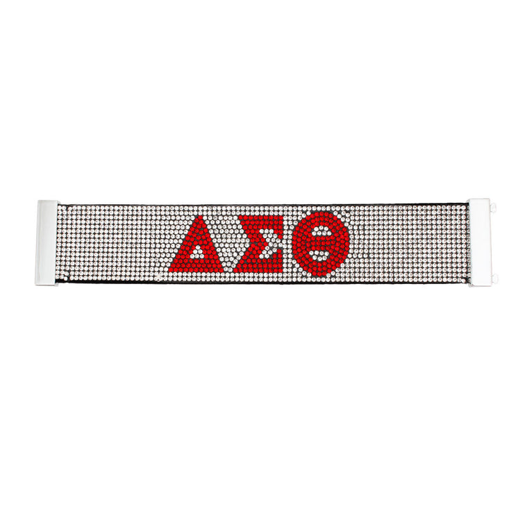 DST Sorority Clear Rhinestone Magnetic Bracelet