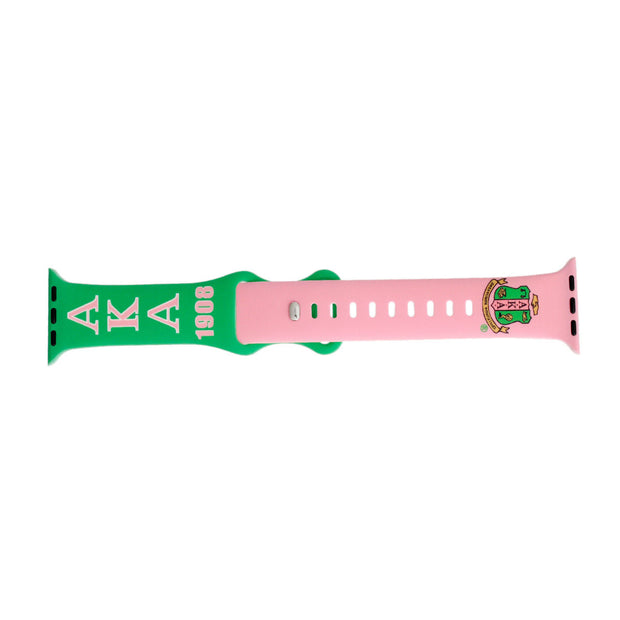 AKA Sorority Pink and Green Watch Band Strap Women