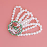 AKA White Pearl 5 Strand Pretty Girl Bracelet