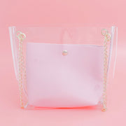 Shoulder Bag Pink AKA Sorority Purse for Women