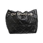 Mini Bucket Black Quilted Parisian Charm Bag