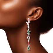 Dangle Xmas Long Jingle Bells Earrings for Women