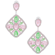 AKA Light Pink Green Crystal Diamond