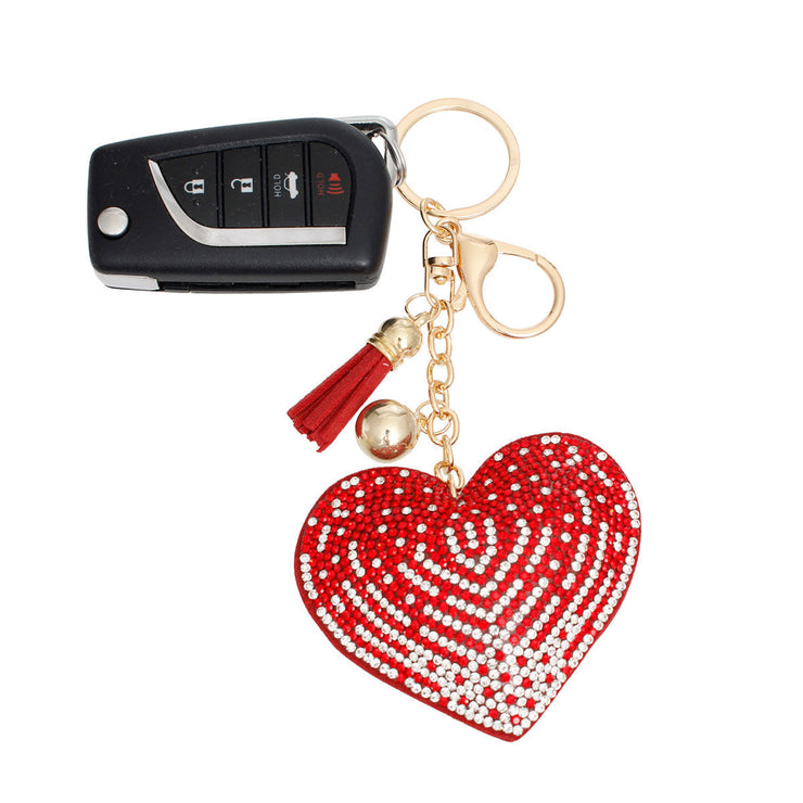 Red Heart Keychain Clip|6 x 3 inches