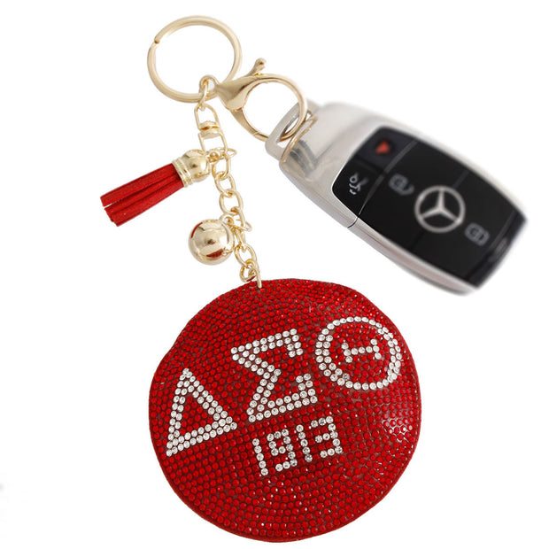 Red Padded DST Keychain|7 x 3.10 inches