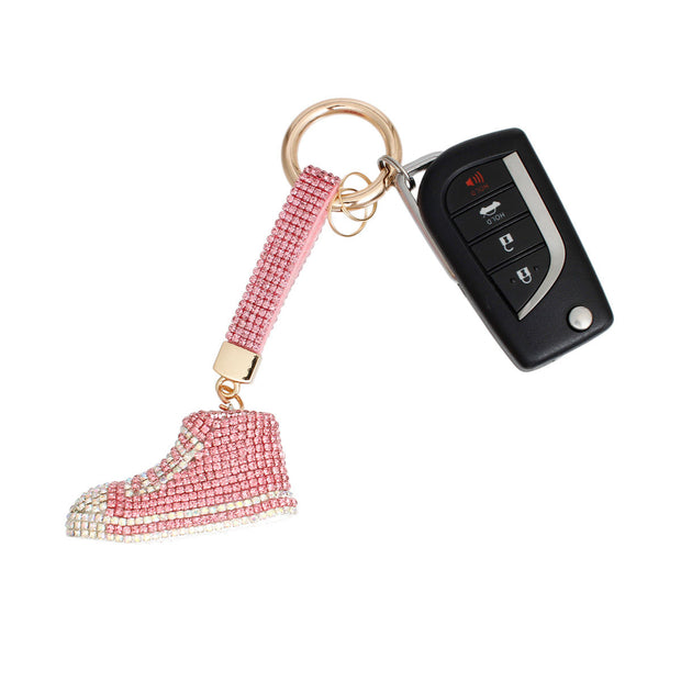 Keychain Pink Bling Chucks Charm for Women