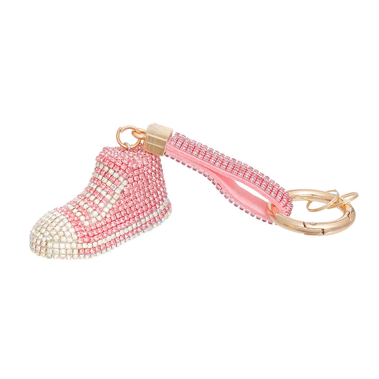 Keychain Pink Bling Chucks Charm for Women