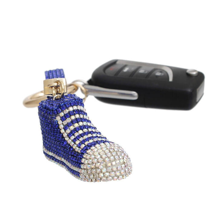 Keychain Royal Blue Bling Chucks Charm for Women