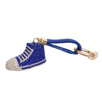 Keychain Royal Blue Bling Chucks Charm for Women