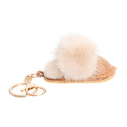 Keychain Sherpa Mule Bag Clip for Women