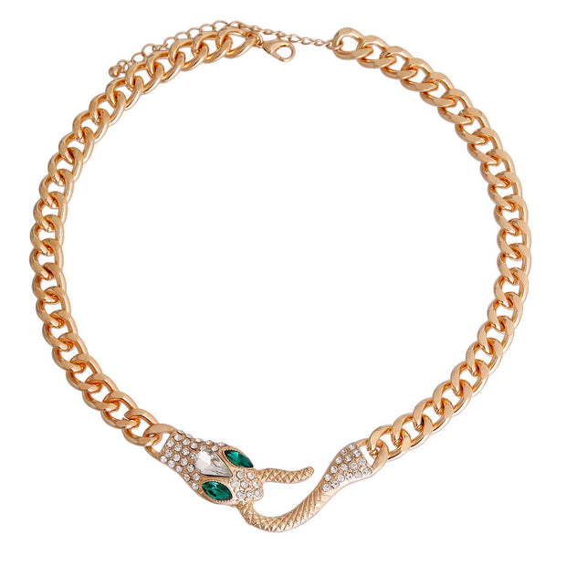 Snake Charmer: Gold Chain Necklace