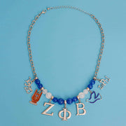 Blue Bead Zeta Necklace