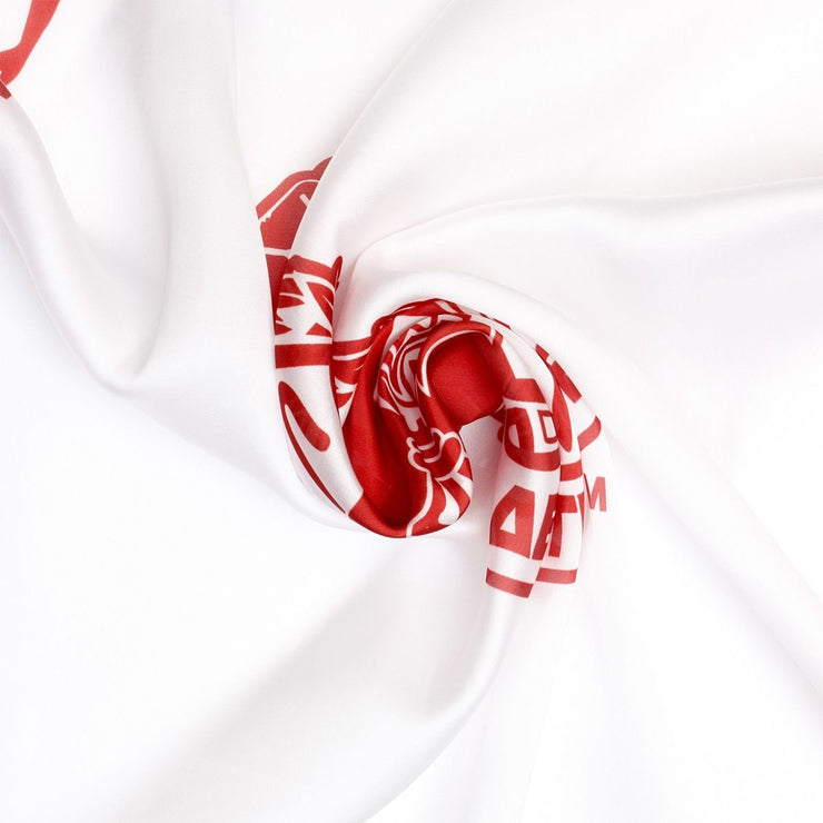 DST Sorority Lady Fortitude White Square Scarf