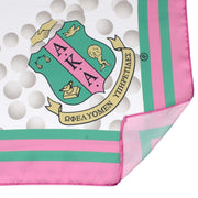 AKA Sorority Pearl Print Square Scarf for Women