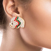 Elephant Elegance: Rhinestone Studs