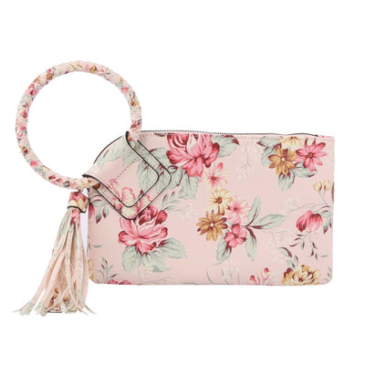 Blush FLoral Bangle Clutch