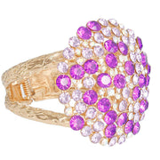 Purple Stone Dome Cluster Cuff