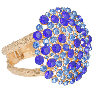 Blue Stone Dome Cluster Cuff