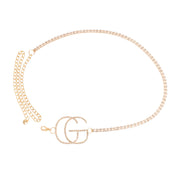 Gold Bling Off-Center GG Belt