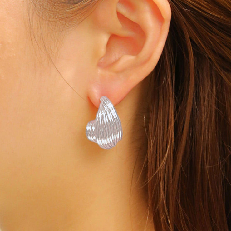 Stud White Gold Small Spiral Wire for Women