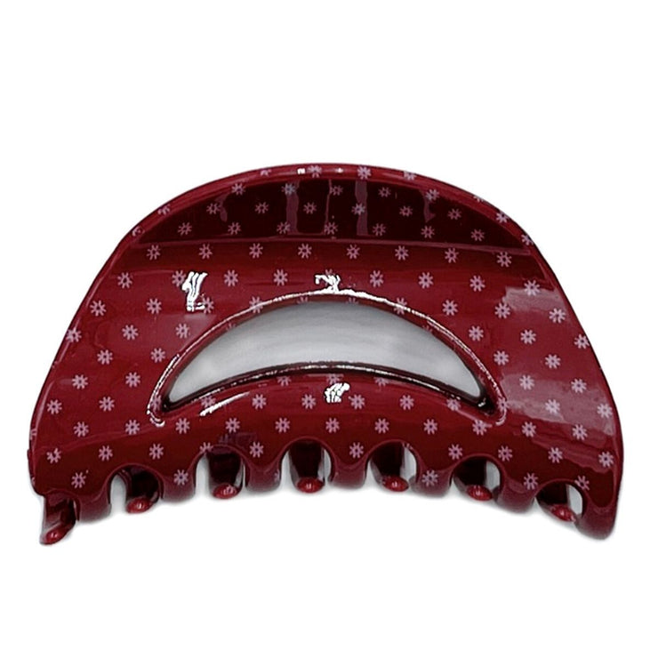 Red Polka Dot Medium Claw Clip