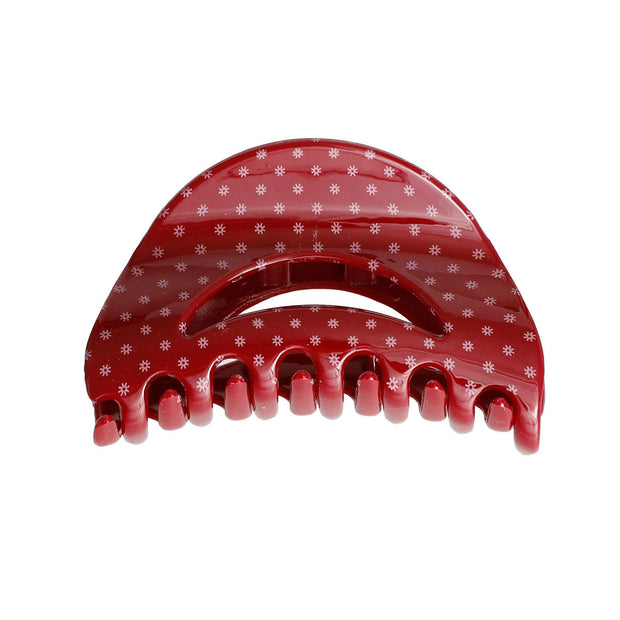 Red Polka Dot Medium Claw Clip