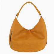 Purse Mustard Diagonal Fringe Hobo Bag for Women