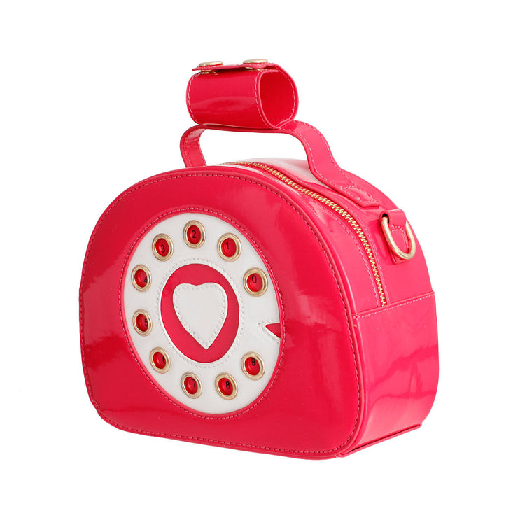 Fuchsia Rotary Phone AUX Bag