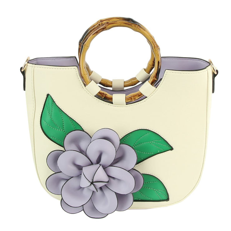 Lavender Flower Bamboo Bag