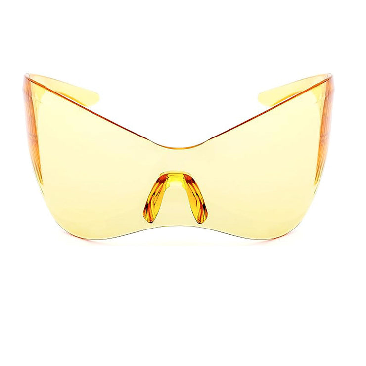 Sunglasses Mask Wrap Yellow Eyewear for Women