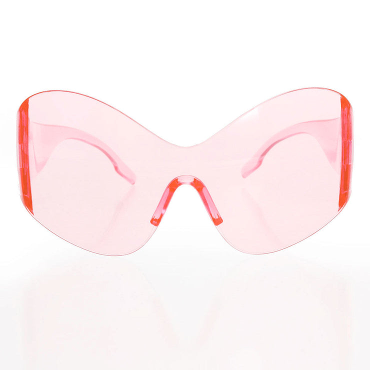 Sunglasses Butterfly Mask Pink Eyewear for Women