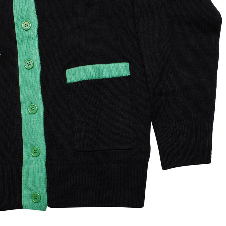 AKA Sorority XL Black Letterman Sweater Cardigan